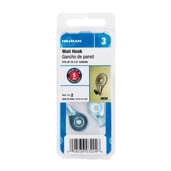 Utility Hooks 5 lb 2 pk, 10PK, Hillman, Mfr#: 5020